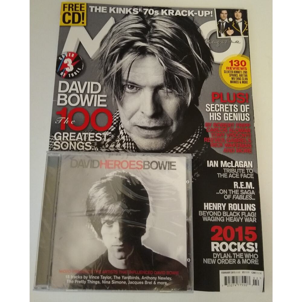 Mojo Magazine February 2015 UK David Bowie 80's New Wave Post Punk